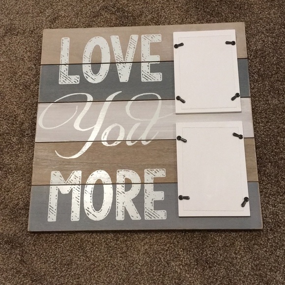 Burnes of Boston 2-Photo Love You More Wood Frame - Picture 2 of 3